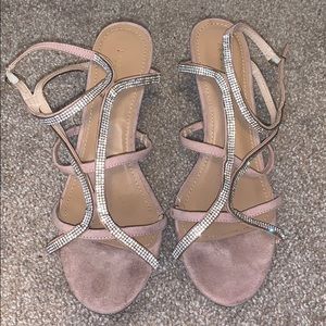 Rhinestone Tan/Nude Heels (3 inches)